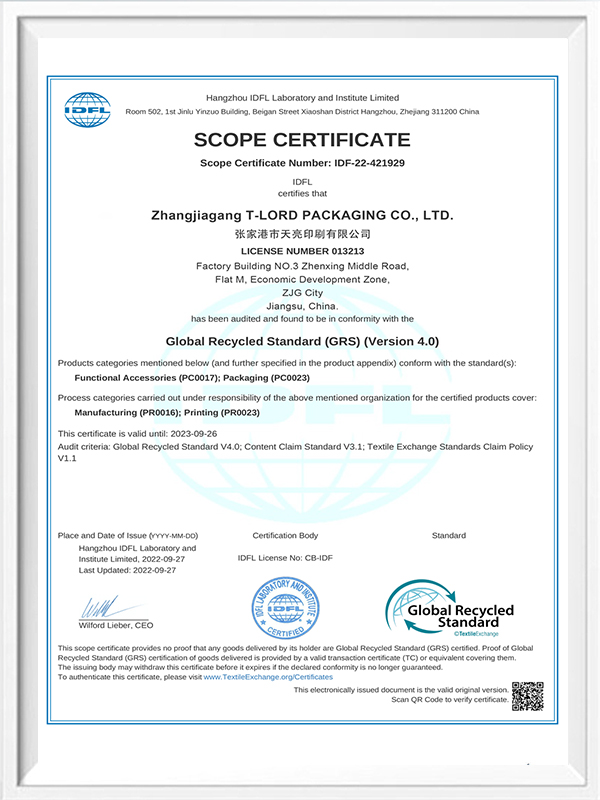 SCOPE-CERTIFICAAT